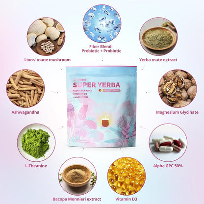 Super Yerba™ Instant Tea Powder Raspberry Lemonade Flavor